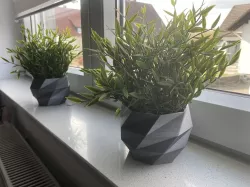 Low Poly Blumentopf passend für IKEA FEJKA / Low Poly Plant Pot fit for IKEA FEJKA