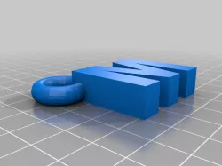 "M" Keychain 