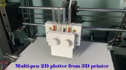 multi-pen 2D plotter add to 3D printer