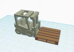 Pallet for "Surprise Egg #2 - Tiny Fork Lift"
