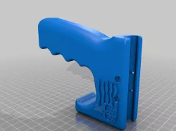 Punisher logo angled fore grip