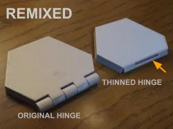 Puzzle of Evil with thin hinge