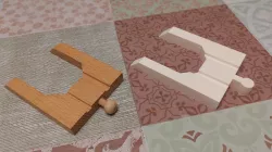 Replacement for boat wooden track