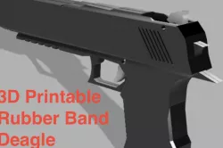 Rubber Band Deagle (Desert Eagle) (3D Printable)