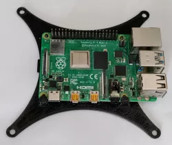 Screwless Raspberry Pi VESA (100x100) mount