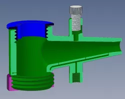 Shot blasting cabinet syphon with fluidising air