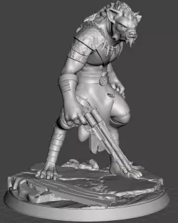 Skooks - Gnoll DnD Miniture