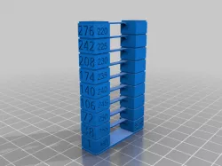Temp Towers with Layer Height on side PLA, ABS, PETG
