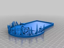 Tentacle dice tray for Cthulhu dice tower