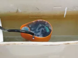 Toilet tank chlorine tablet holder