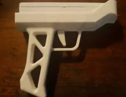 Wiimote Gun with captive pen spring trigger assembly