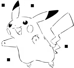 025 Pikachu stencil 7