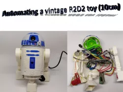 Automating a vintage R2D2 toy of 10cm