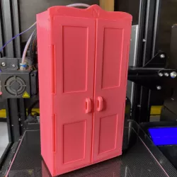 Barbie Armoire - Shoe cabinet with print-in-place doors