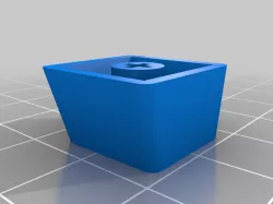 Blank Keycap, flat top, reinforced pin