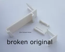 Clamp bracket for window roller blinds (Klemmfix)