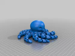 Cute Mini Octopus with OK on bottom