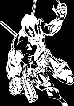 Deadpool stencil 21