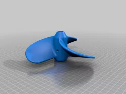 Drill Propeller, 0.5" Shaft
