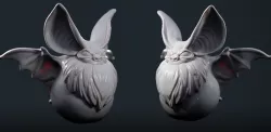 Fat Bat Ornament 