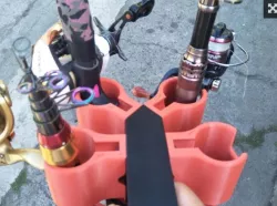 Fishing Pole Carrier, Modular Screw together design