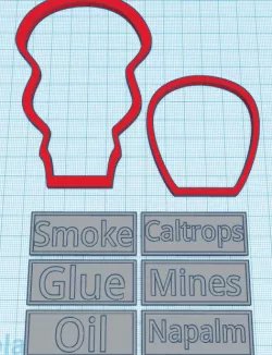 Gaslands Burst Templates