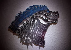 Godzilla Wall Hanging / Artwork for Interior Decoration
