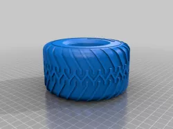 Goodyear Super Terra Tire 48 inch, 1/10 scale RC Monster Truck tire