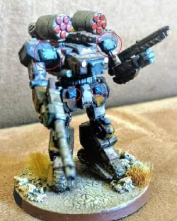 Heavy Gear plastic Grizzly detail parts