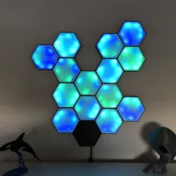 Hexagon LED wall lamp