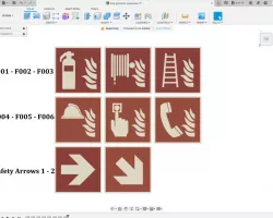 ISO 7010 Fire Symbol collection