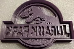 Jurassic Park Sign Cookie Cutter