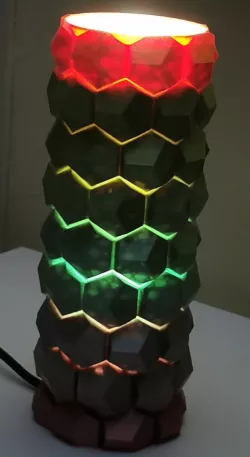 LAMP 3D CUBE RAINBOW