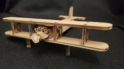 Laser Cut Cardboard Bi-Plane