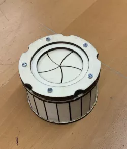 Lasercut iris box V2 - Remix (Plywood 3,75mm) 
