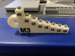 thumbnail image 2 of M3 Bolt Sorter, Bolt/Screw Length Sorter Tray With 7 Measuring Slots, 3D Printed M3 Screw Sort Tray For Precision Organization 2 of 10