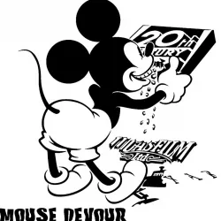 Mickey Mouse stencil 4