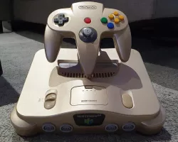 Nintendo 64 Console Display w/ Floating Controller Mount