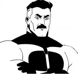 Omni Man stencil
