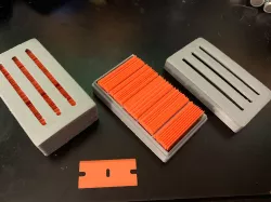 Plastic Razor Blade Storage