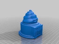Poop Backing Up Trophy