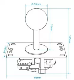 Print N Play Arcade - Control Panel - 6 Button Layout 