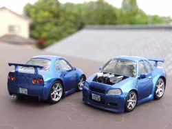 R34 GT-R powered by F1 engine