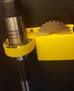 R8 Slitting Saw arbor holder, holder for 5 x 75mm/3" blades, plus simple holder for any size blade