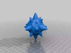 Sculpted mace head
