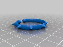 Spike nipple ring