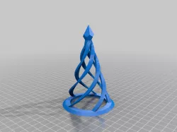 Spiral Christmas tree decoration