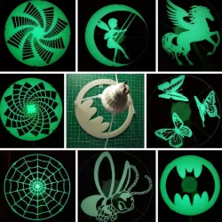 spotlights lampshade V2, GU10 or 12 V, glow in the dark, easyprint