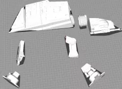 Star Wars Downed ATAT (Legion Terrain)