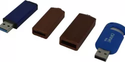 Thumb-drive-style emergency cash holder (1 or 2 bills)